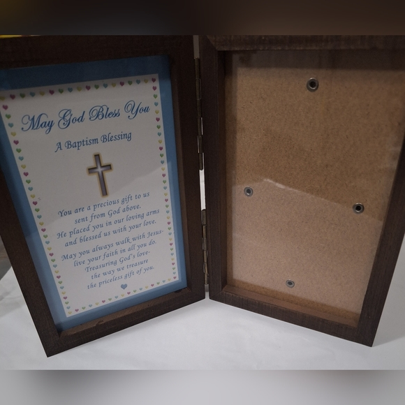 Baptism blessing frame- new in box - Picture 2 of 2